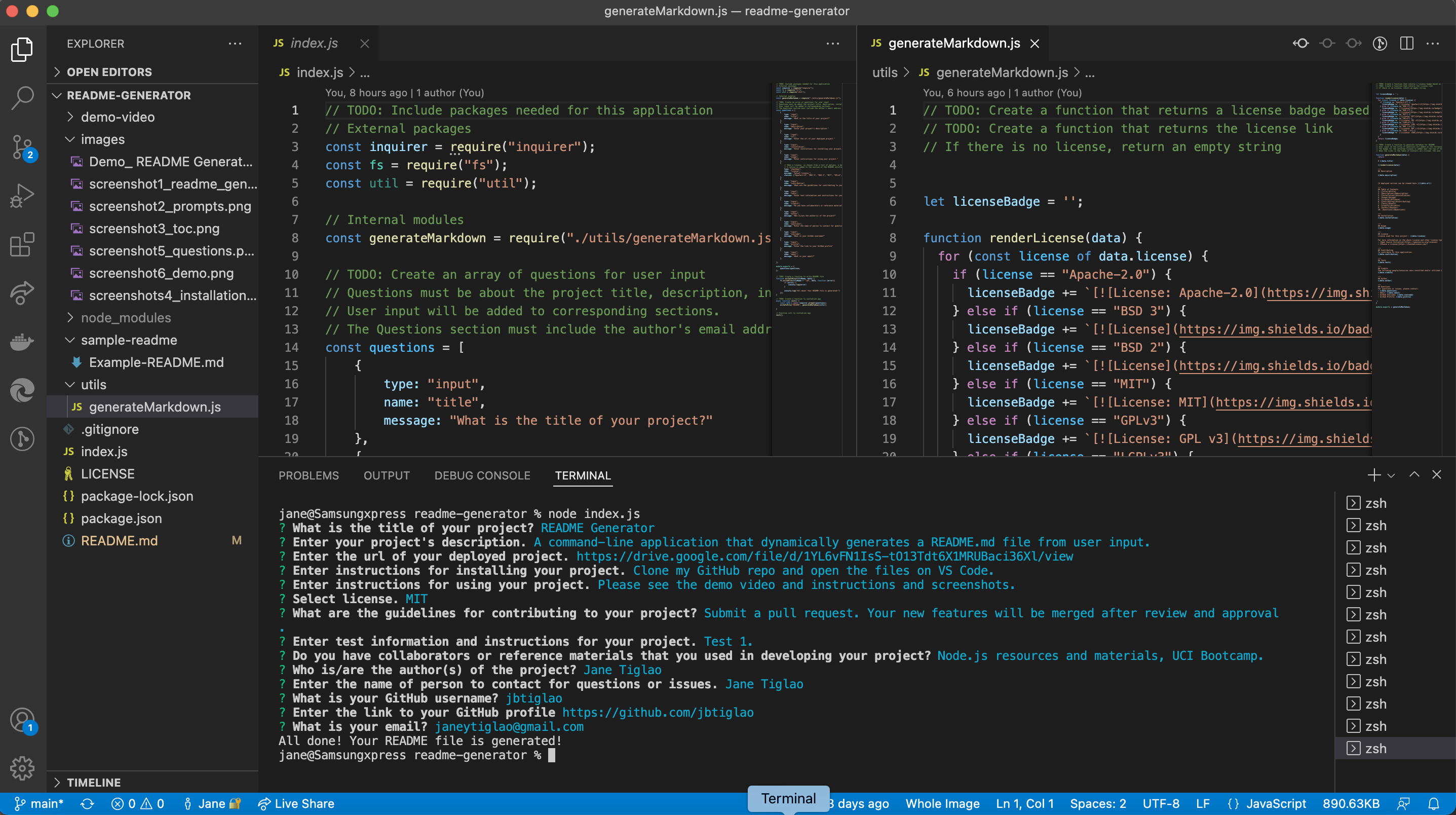 readme-generator